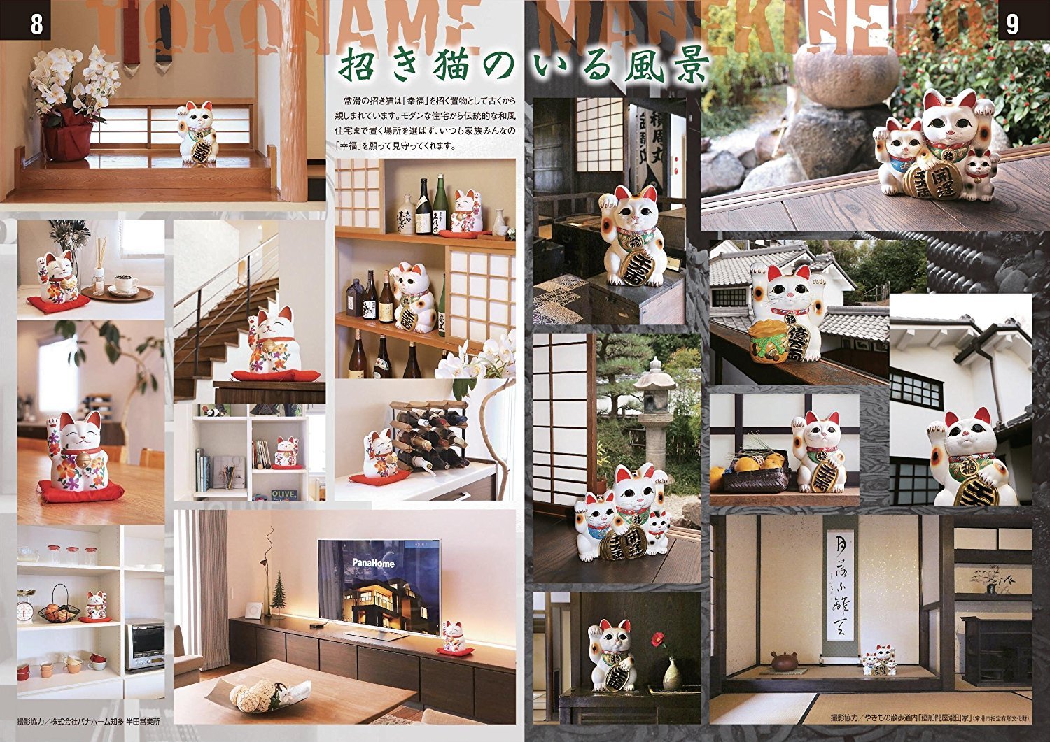 Liphontcta Japanease 6605 Chat porte-bonheur Main droite Maneki